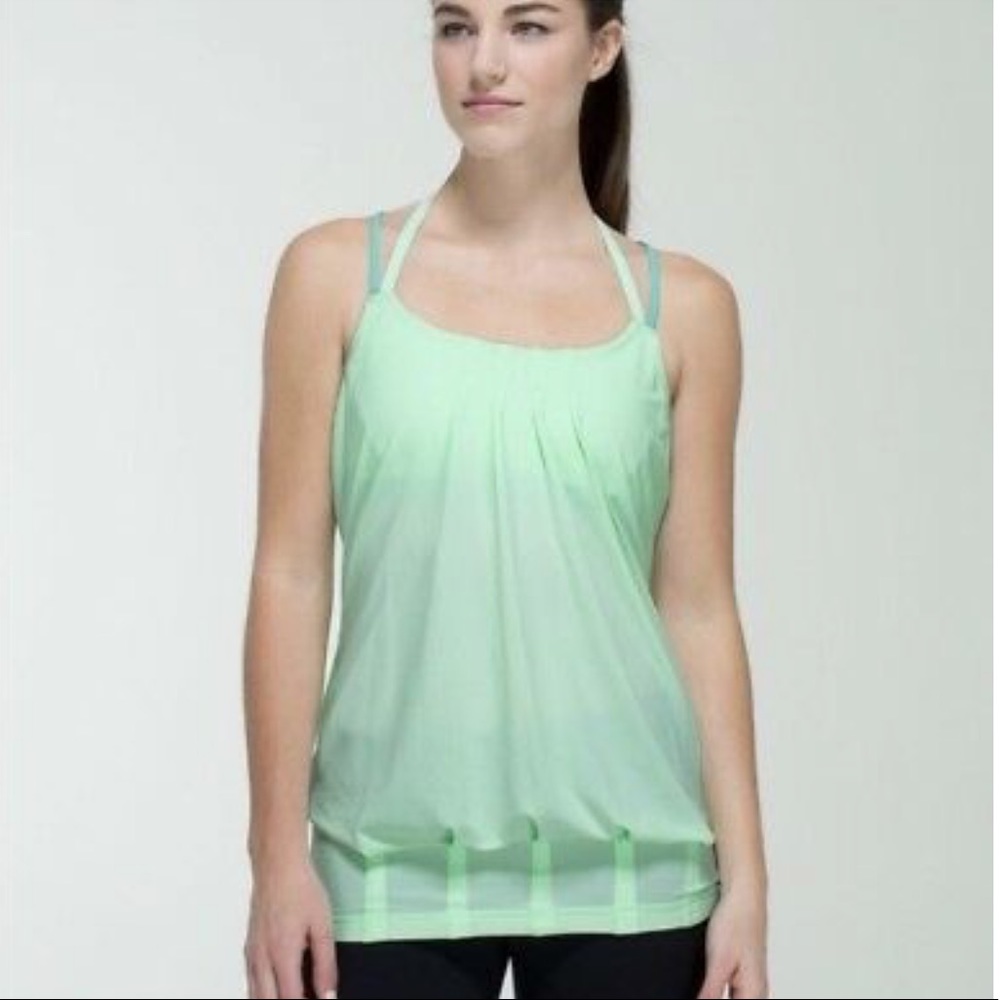 Lululemon Soul-cycle Green tank top Size:8